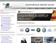 Tablet Screenshot of excars.cz